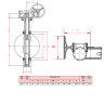 Затвор дисковый поворотный РАШВОРК 201 Ду600 Ру16 межфланцевый чугунный, диск – нерж. сталь AISI304 (CF8), уплотнение EPDM 2