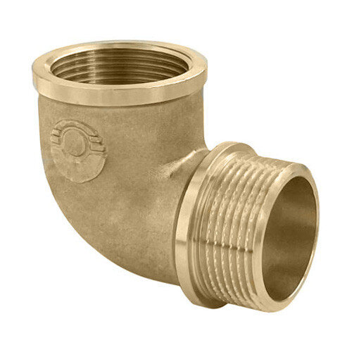 Угольник переходной 90 градусов VALFEX VF.092 ВР-НР 2" Ду 50 Ру 40 латунный