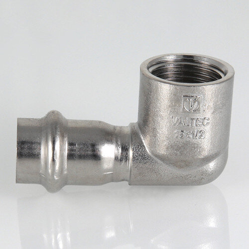 Угольник 90 градусов VALTEC VTi.952.I ВР 3/4" DN 22x20 PN 16 нержавеющая сталь