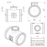 Латунный тройник VALTEC 1 1/4" х 1/2" х 1 1/4" переходной VTr.750.N.0704 5