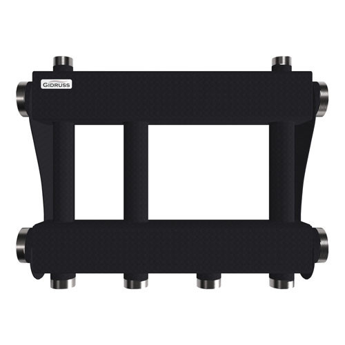 Коллектор распределительный GIDRUSS MK-250-2x32 2-х контурный НР 2"x1 1/4" Ду 50 Ру 6 модульный 2