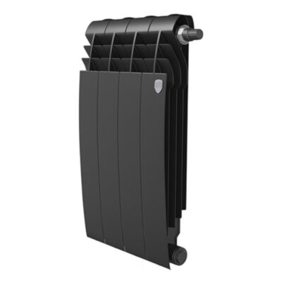 Радиатор биметаллический Royal Thermo BiLiner 500 VR (4 секции) Noir Sable