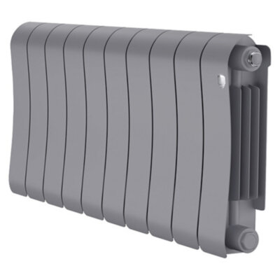 Радиатор биметаллический Royal Thermo Infinity 300 (10 cекций) Silver Satin