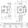 Насос циркуляционный Unipump PH 20-60 130 с мокрым ротором H=6м Q=46л/мин арт. 66193 4