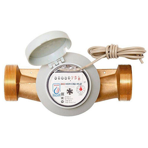 Счетчик воды ЭКО НОМ СВ Д-40 ДГ ДУ 40 РУ 16 универсальный одноструйный