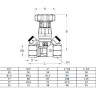 Клапан Cim 787OT/2NYL 1/2" Ру 25 балансировочный Cimberio 3