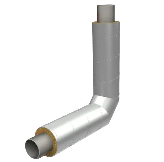 Отвод стальной в изоляции ППУ-ОЦ 90 градусов 159х5,0/280