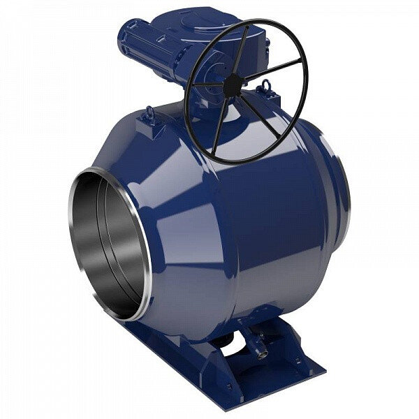 Кран шаровой Vexve 154800 DN 800 PN 25 стальной полнопроходный под приварку для жидкости, ручка-рычаг