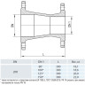 Переход фланцевый HAWLE 8550 DN 200-80 PN 16 3
