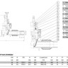 Задвижка AVK 36/8X DN 50 PN 10 ответвительная с ПЭ патрубками фланцевая 2