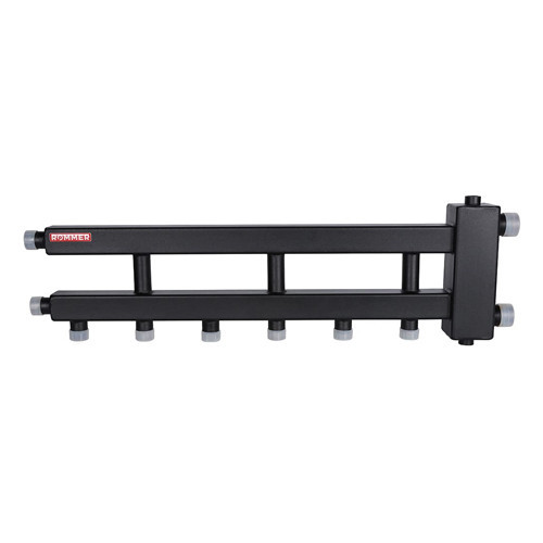 Коллектор распределительный ROMMER RDG-0060-014034 4-х контурный НР 1 1/4" Ду 32 Ру 4 дублёр рядный с гидравлическим разделителем 2