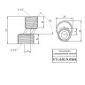 Латунный эксцентрик VALTEC 3/4" х 1/2" с декоративной чашкой VTr.670.N.0504 5
