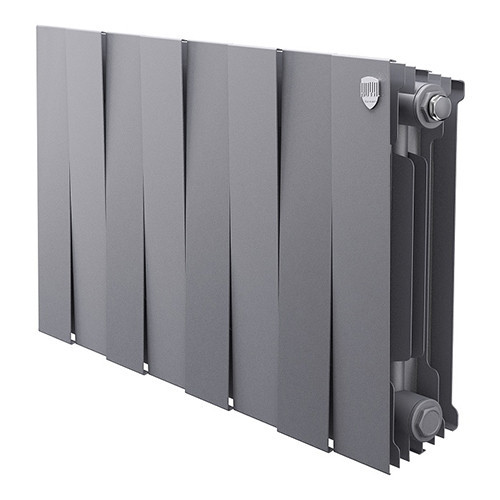 Радиатор биметаллический Royal Thermo PianoForte 300 (8 секций) Silver Satin 1
