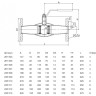 Кран шаровой NAVAL 281506 DN 25 PN 40 стальной полнопроходный фланцевый 2