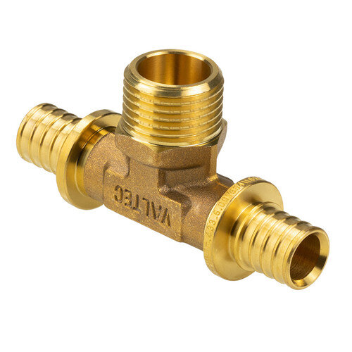 Тройник переходной VALTEC VTm.433.G НР 1/2" DN 16x15x16 PN 16 латунный