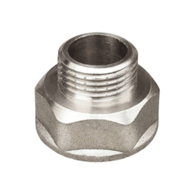 Переходник VALFEX VF.592 ВР-НР 3/8"x1/4" Ду 10x8 Ру 40 никелированный латунный