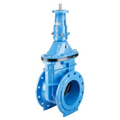 Задвижка HAWLE 4000ELE2 DN 600 PN 10 фланцевая клиновая чугунная с переходником для э/привода с обрезиненным клином