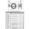 Затвор ЭНЭКОС DN 1000 PN 16 поворотный фланцевый с двойным эксцентриком с редуктором и телескопическим удлинителем 2