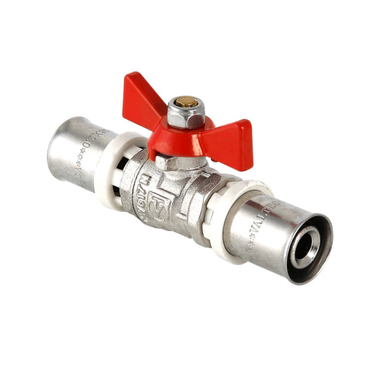 Кран шаровой VALTEC Ду16 Ру25 с пресс-соединением VT.243.N.1616 1