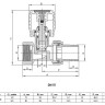 Клапан радиаторный VALFEX VF.08.RN ВР-НР 1/2" DN 15 PN 10 ручной прямой 2