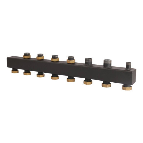 Коллектор распределительный ROMMER RDG-0017-004046 6-ти контурный НР 1 1/2" Ду 40 Ру 4 без теплоизоляции