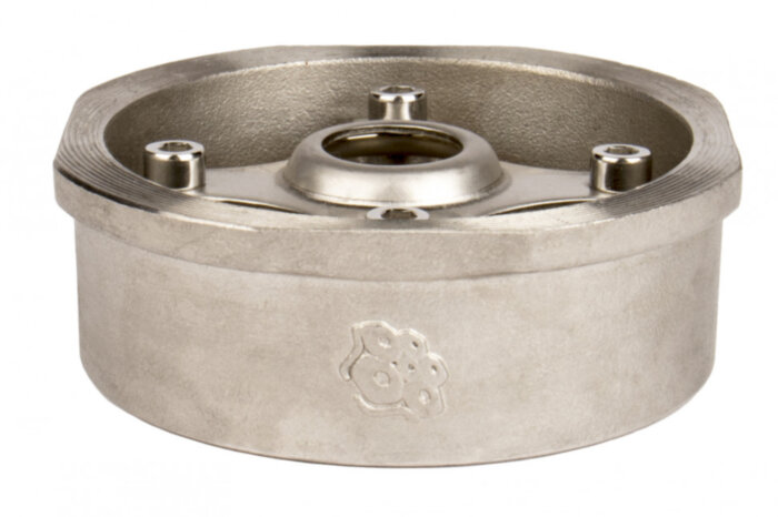 Клапан обратный пружинный РАШВОРК 404 Ду125 Ру40 нержавеющий межфланцевый