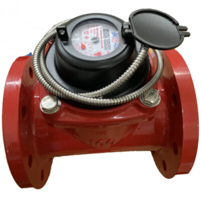 Счетчик воды ЭКОМЕРА Ду 100 фланцевый универсальный импульсный чугунный