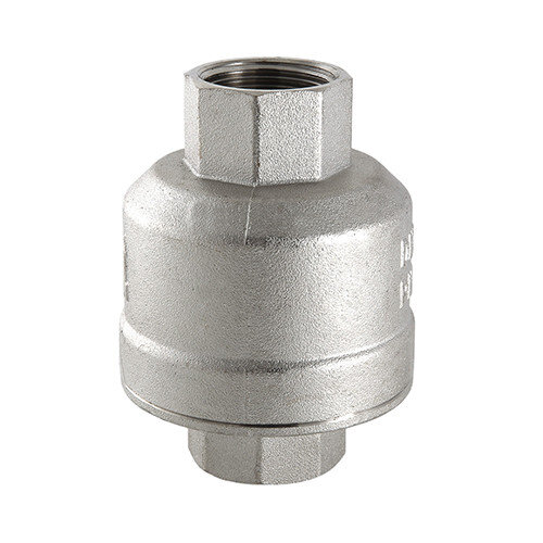 Клапан обратный VT.202.N.06 DN 25 PN 10 поплавковый резьбовой для гравитационных систем, латунный с никелевым покрытием