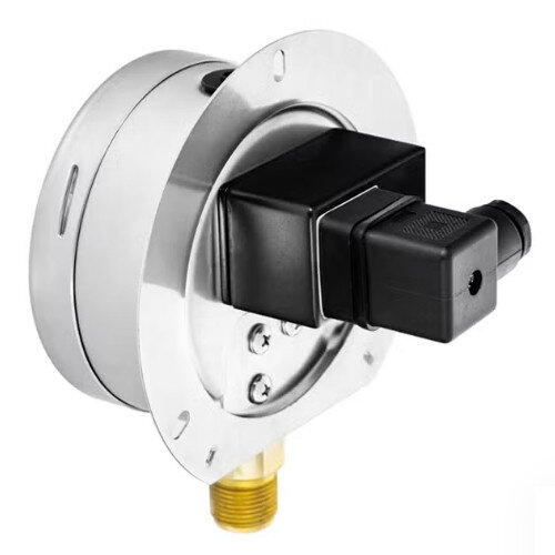 Манометр РОСМА ТМж-520РКТ (0...1,0 MПa) Дкорп=100мм кл. 1,5 M20х1,5 железнодорожный c LED-подсветкой, радиальный УТ-00044540