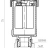 Воздухоотводчик автоматический латунный Aquasfera 5010 DN 15 PN 10 резьба - 1/2'', покрытие - хром, отсечным клапаном, резьбовой НР, 5010-01 2
