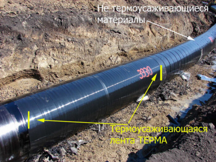 Лента ТЕРМА-М 225х2,8 термоусаживающаяся
