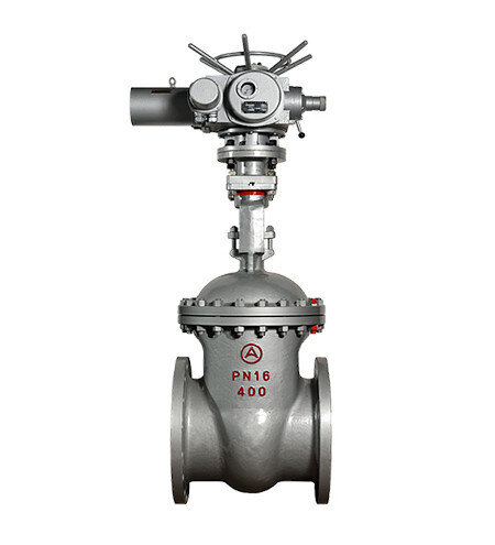 Задвижка 30лс941нж Ду150 Ру 16 с выдвижным шпинделем с электроприводом