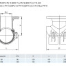Врезной хомут HAWLE 5230 DN 125/100 PN 16 фланцевый системы Haku 3