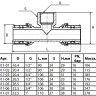 Тройник латунный Aquasfera 8011 DN 15x16.4 PN 16 резьба - 1/2'', покрытие - никель, резьбовой ВР/пресс, 8011-01 4