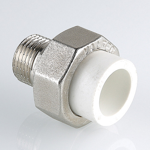 Соединение разъёмное VALTEC VTp.761 НР 1" DN 20x25 PN 25 с накидной гайкой комбинированное полипропиленовое 4