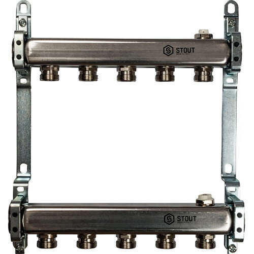 Коллектор STOUT для радиаторной разводки 5 выходов