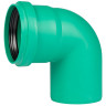 Отвод канализационный PP-MD Ostendorf KG2000B DN 125х87° усиленный 1