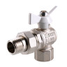 Кран шаровой VALTEC BASE 1/2" Ду15 Ру40 угловой с полусгоном VT.228.NW.04 3