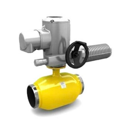 Кран шаровой цельносварной LD КШ.Ц.П.Э.GAS.015.040.Н/П.02 Ду 15 Ру 40 стальной неполнопроходный под электропривод