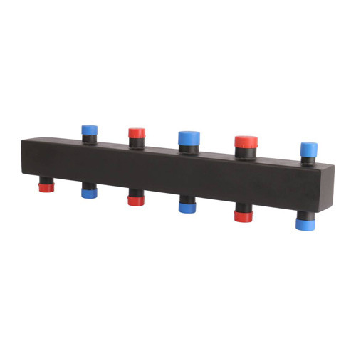 Коллектор распределительный ROMMER RDG-0016-004034 4-х контурный НР 1"x1 1/4" Ду 32 Ру 4 без теплоизоляции 1