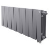 Радиатор биметаллический Royal Thermo PianoForte 300 VDR (14 секций) Silver Satin 1