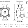 Насос циркуляционный Stahlmann NO 25/6 DN 25 PN 10 с мокрым ротором 1х220-230В/50 Гц SWLNO2506 2