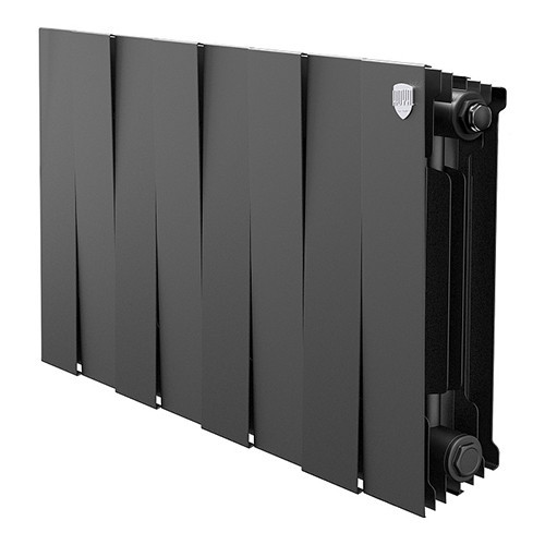 Радиатор биметаллический Royal Thermo PianoForte 300 (8 секций) Noir Sable 1
