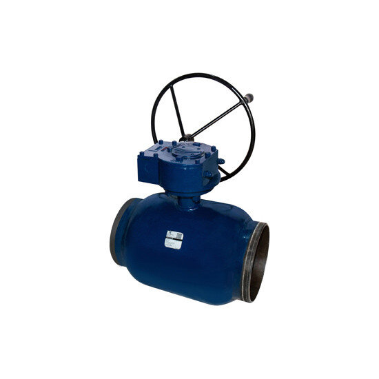 Кран DENDOR W3530 DN 250 PN 16 шаровой с редуктором под приварку