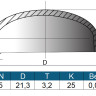 Заглушка 21,3х3,2 (ду15) ГОСТ 17379-2001 эллиптическая стальная 2