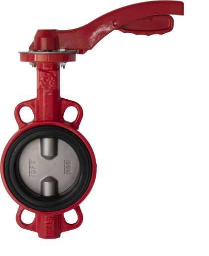 Затвор дисковый поворотный РАШВОРК 201 Ду65 Ру16 межфланцевый чугунный, диск – нерж. сталь AISI304 (CF8), уплотнение EPDM