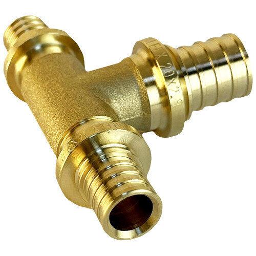 Тройник надвижной переходной VALFEX VF.431.AF Ду 20х25х20 Ру 16 латунный