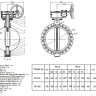 Затвор дисковый поворотный ABRA BUV-VF 826 DN 800 PN 16 межфланцевый с редуктором 2