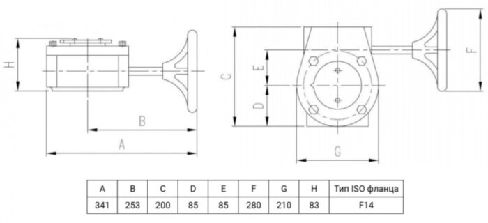 Редуктор механический Genebre 5975/5976/5977/5977B 5977B