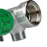 Коллектор распределительный FAR FK 3824 4 отвода ВР-НР 3/4"х1/2" DN 20 PN 16 с регулирующими клапанами 3